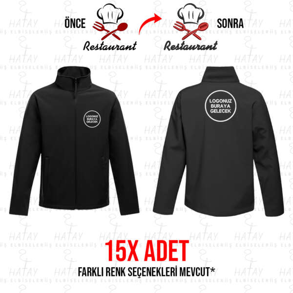 15 Adet Softshell Ceket
